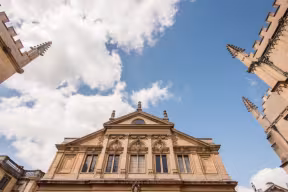 The roof of the Sheldonian Theatre in the Bodleian Libraries area. 