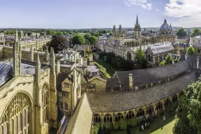 Panoramic Oxford skyline