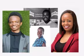 Collage images of the four Oxford Rare Rising Stars Award winners