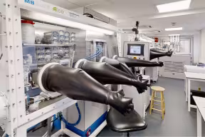 A room of analytical equipment. Photo credit: Chris Day.
