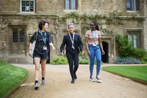 Students attending the UNIQ residential summer school