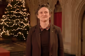 Vice-Chancellor Professor Irene Tracey in Merton College Chapel
