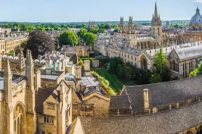 A bird's eye view of Oxford