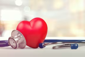 Heart and stethescope
