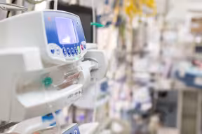 Infusion pump machine in hospital
