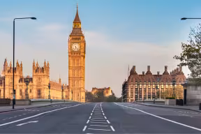 Empty Westminster bridge