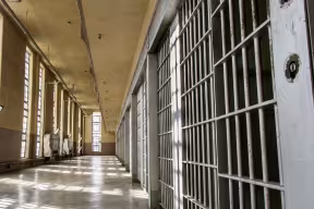 Prison hallway
