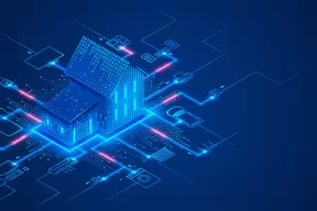 Illustration of a smart house