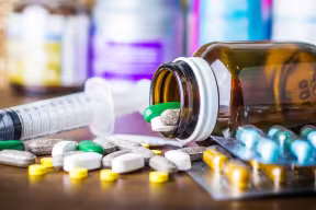Medication on a table