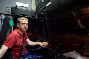 Truck driver: the study will follow the lives of individual drivers and explore the experiences of workers living away from home for protracted periods.