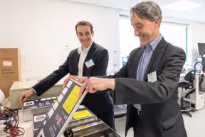 Photograph from new energy systems transition hub opening