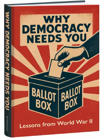 Copy of book cover for 'Why Democracy needs you'