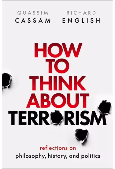 Book cover for 'How to think about terrorism'